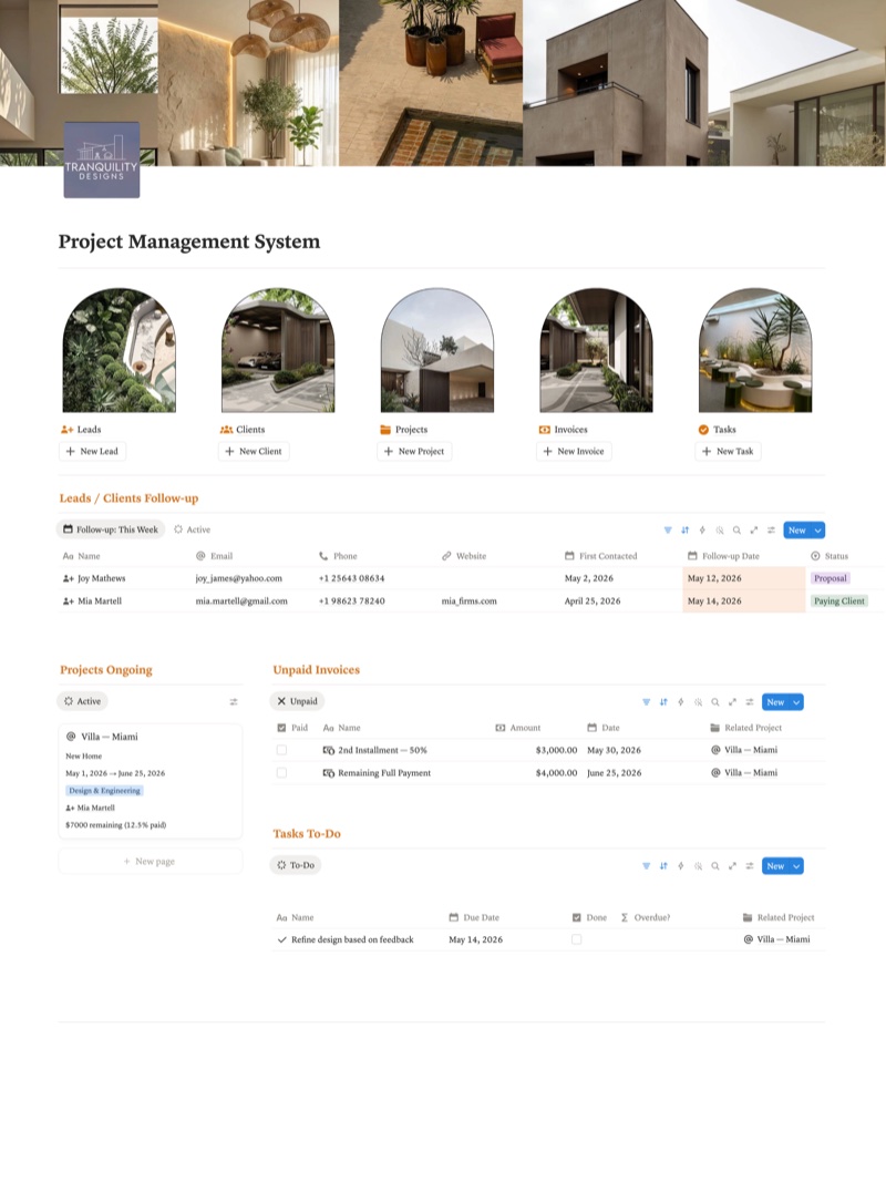 Project Management template